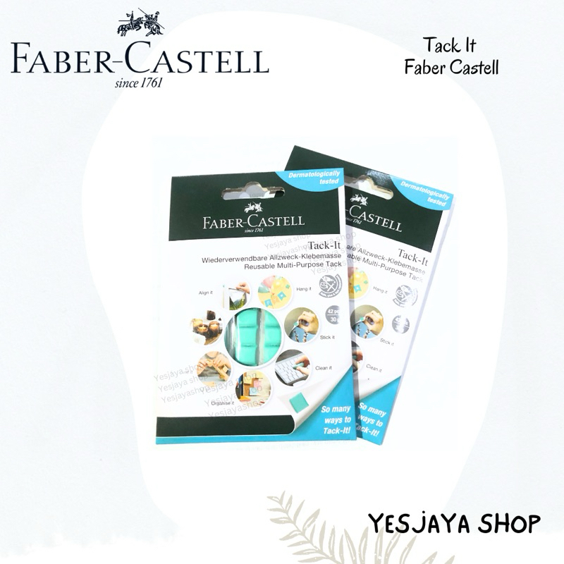 

FABER CASTELL Tack it putih 30 gr / Adhesive Tack it / Lem Perekat Serbaguna Faber Castell