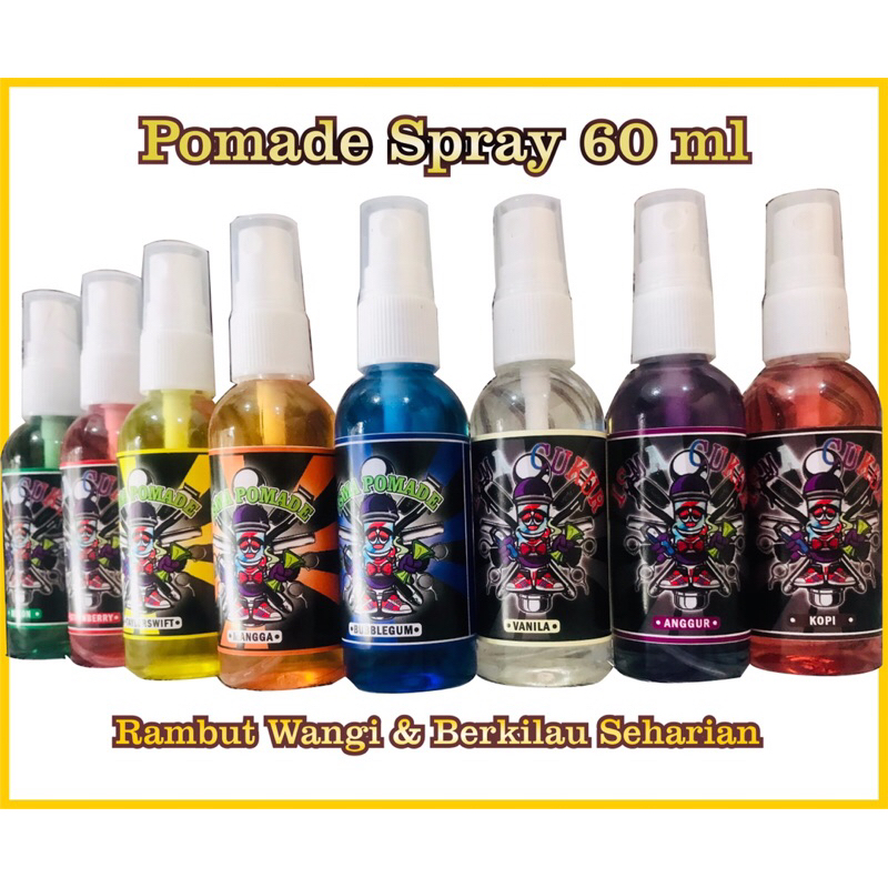 isma pomade cair spray (60ml) rambut basah seharian