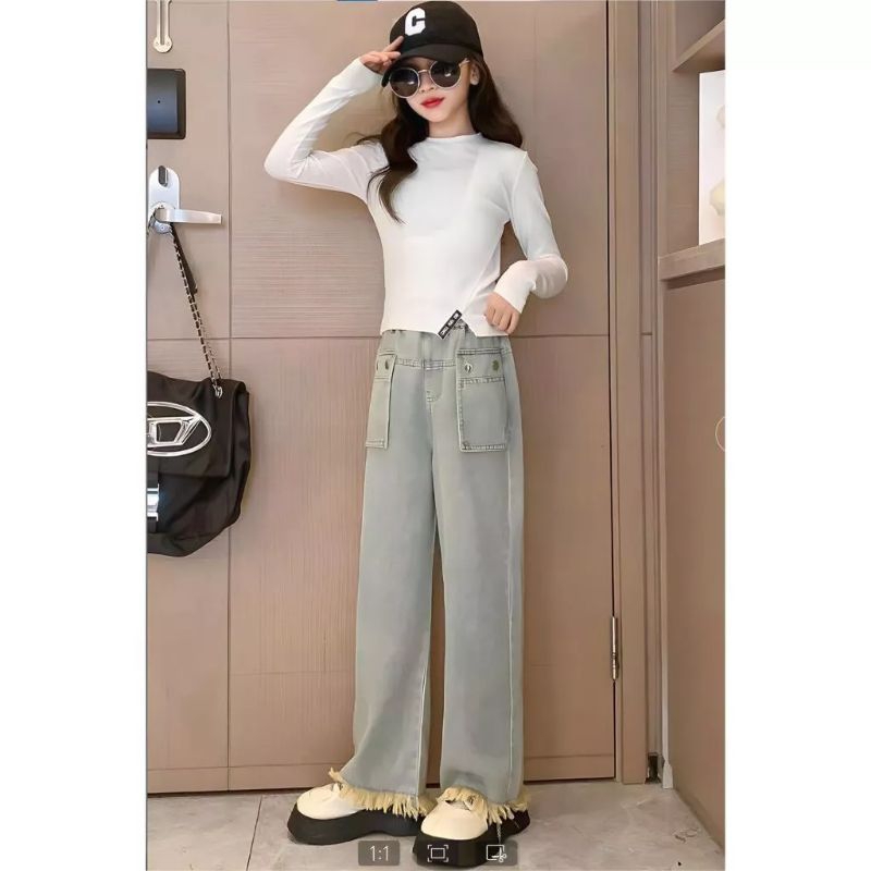 Setelan anak cewek remaja / Setelan anak 10 tahun / Setelan anak cewek import / Setelan anak perempu