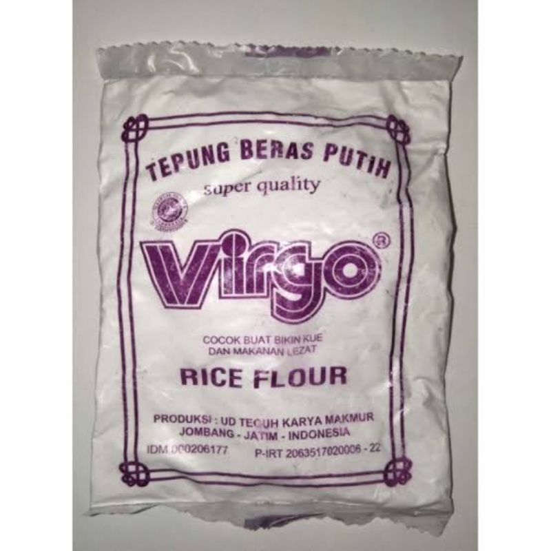 

TEPUNG BERAS VIRGO 20 Gr | RICE FLOUR | PUTIH | SUPER QUALITY | KUE | PAK