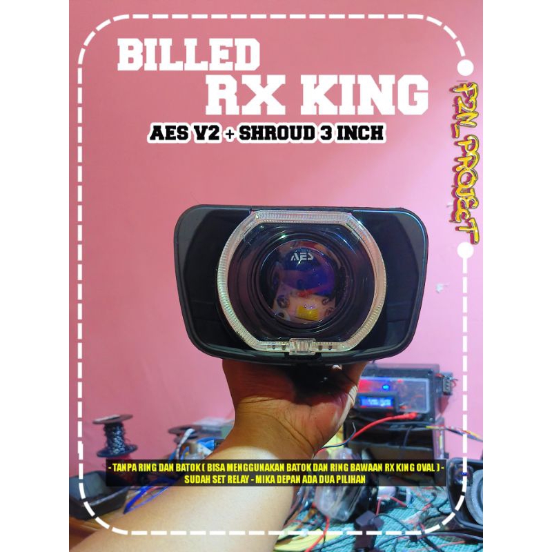 BILED RX KING AES TANPA BATOK DAN RING LAMPU RX KING LAMPU BILED LAMPU RXKING BILED AES