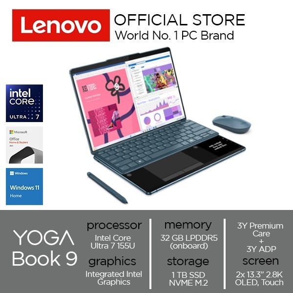 NOTEBOOK LENOVO YOGA BOOK 9 Garansi Resmi