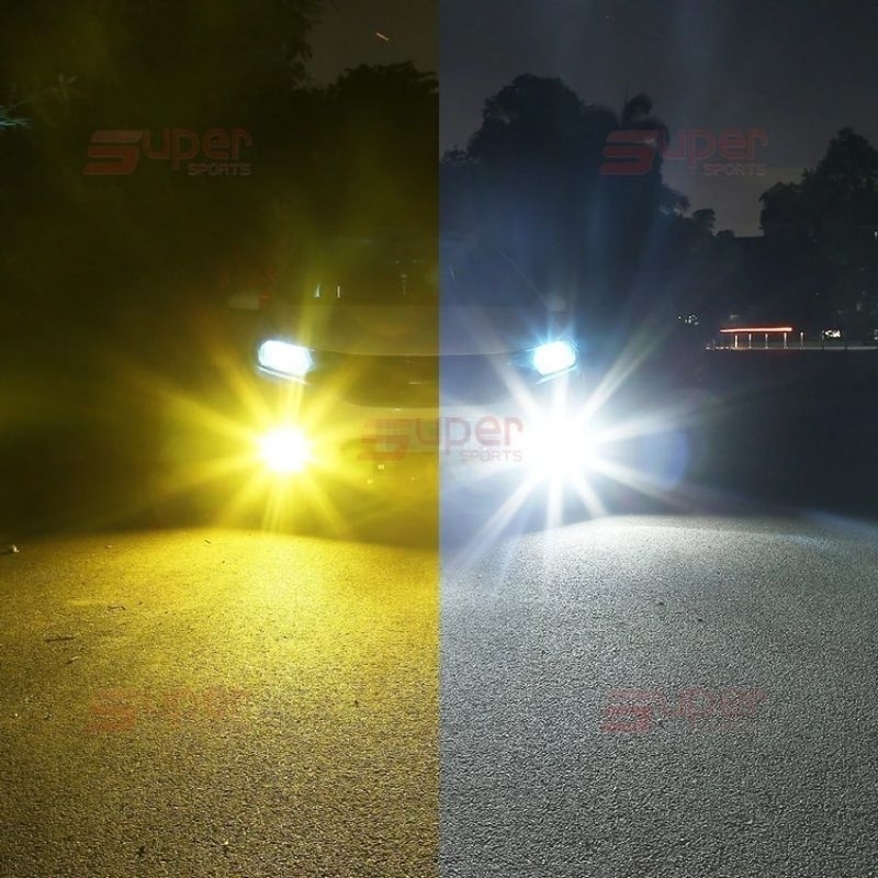 KHUSUS BATAM Strip Lampu Kabut Mobil Dua Warna 24LED 24SMD/36SMD H11 Lampu Siang Hari Lampu Mobil An