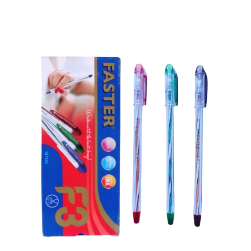 

Pulpen Ballpoint Pena Pen Faster F3 F-3 Extra Fine 0.5 mm Hitam / Biru