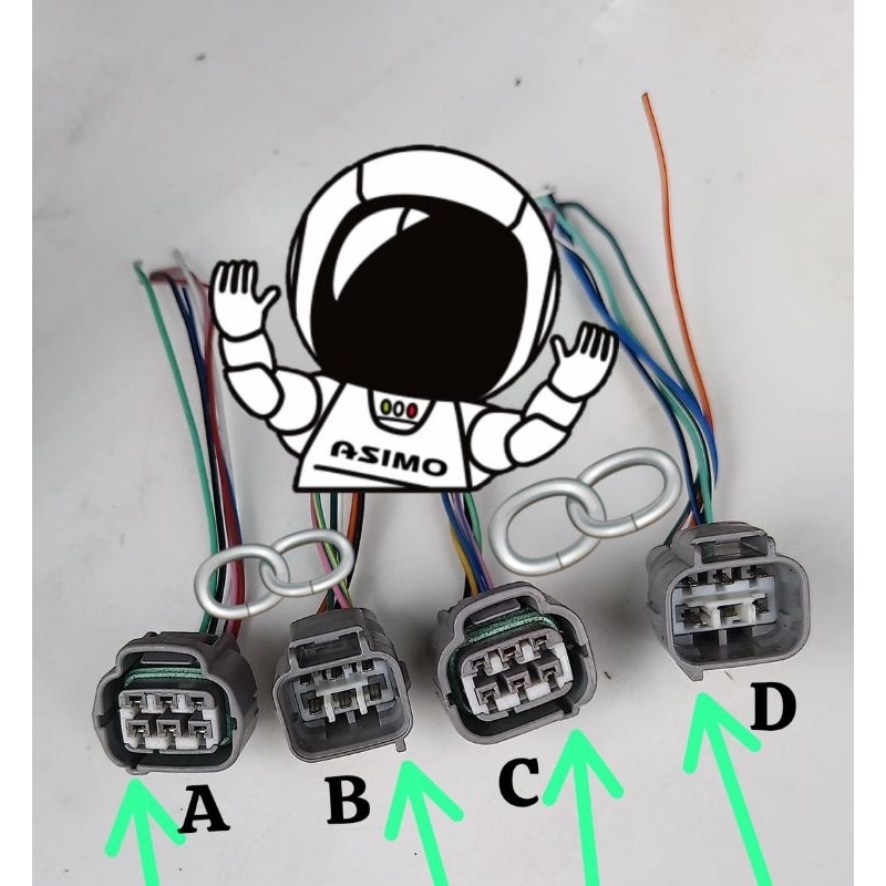 soket pin 6 Universal original toyota avanza rush veloz agya calya sienta altis yaris raize vios sol