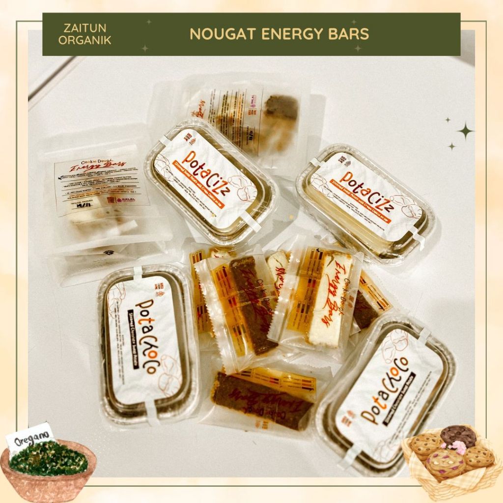 

Cookie dough energy bars | nougat healthy | better from home | energy long bars | medium bars
