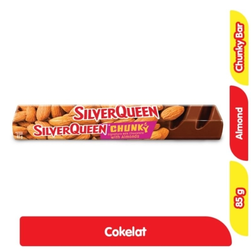 

SilverQueen Chunky Bar Cokelat Almond 85 g