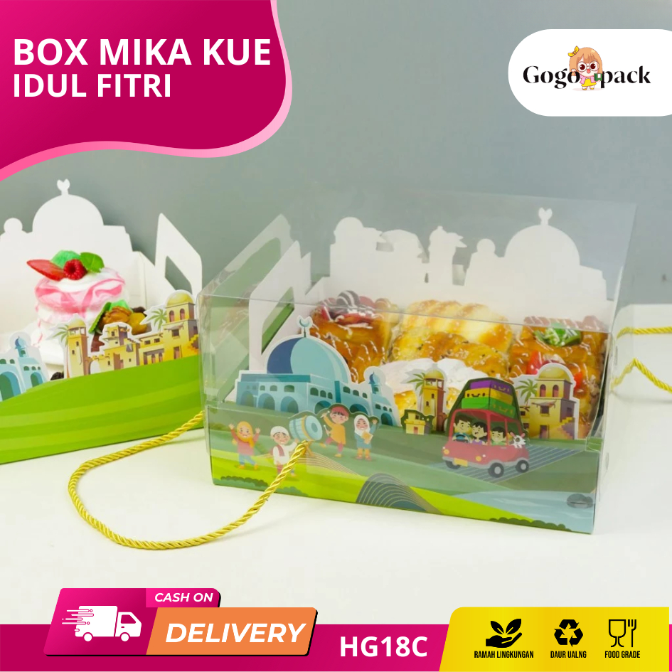 

Box Kemasan Idul Fitri / Box Lebaran Eid Mubarak / Box Kue Lebaran Idul Fitri 2025 / Box isi 4 Toples Kue Tebal Terbaru / Box Hampers Idul Fitri HG18C