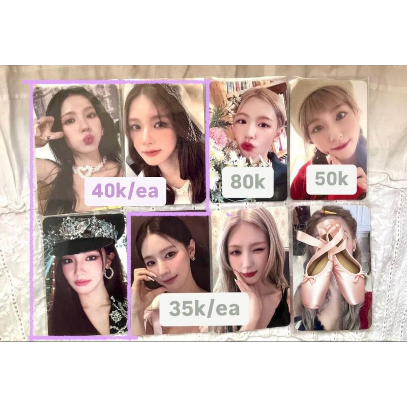 CLEARANCE SALE PHOTOCARD PC (G)I-DLE MIYEON GIDLE IDLE PITA BUNGA BUTTERFLY POUT MAKESTAR BORN TUSPI