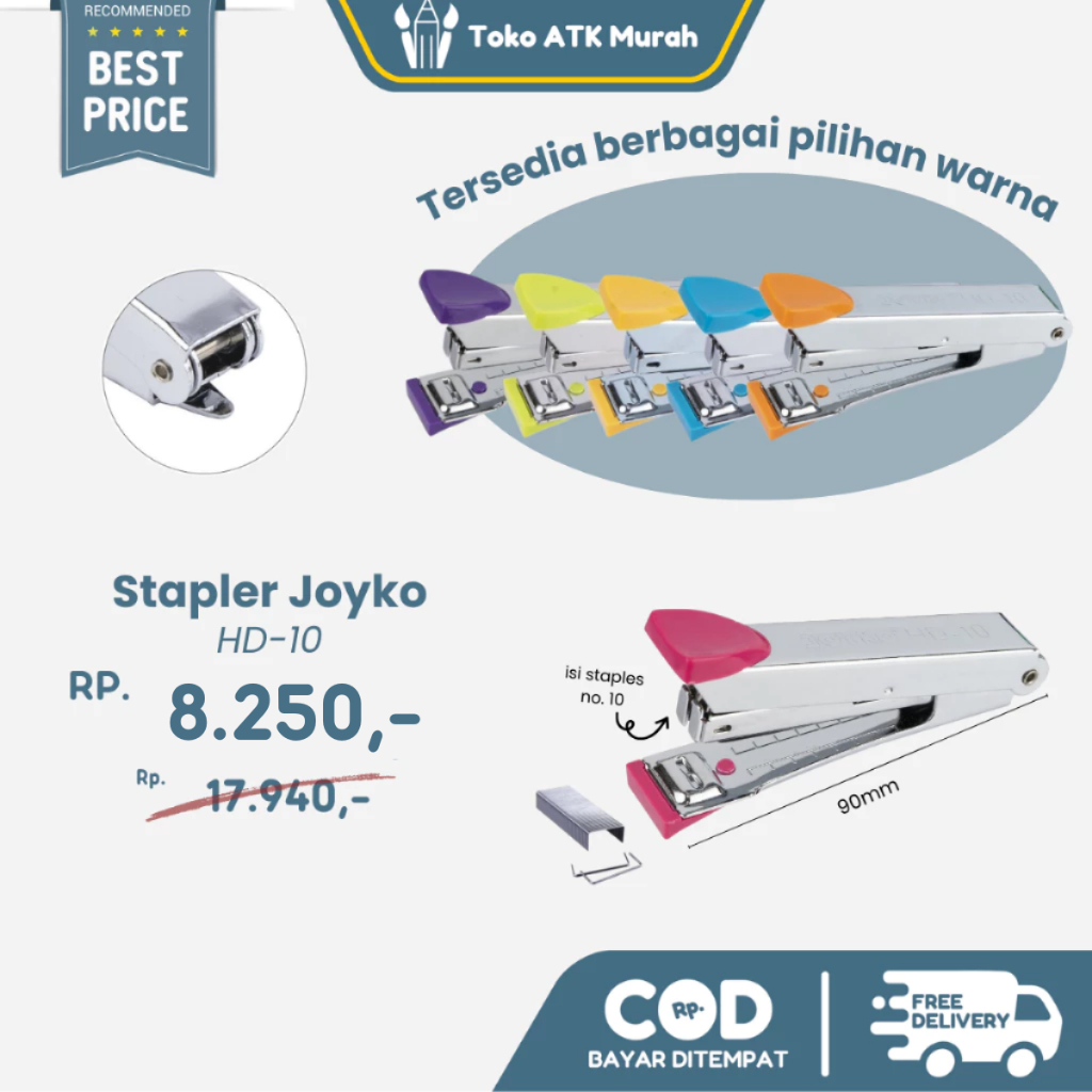 

Stapler HD-10 Stepler Joyko Hekter Jilid Kertas