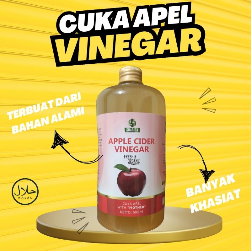 

Cuka Apel Vinegar|Herbal Alami| Original 100%| 500 ml