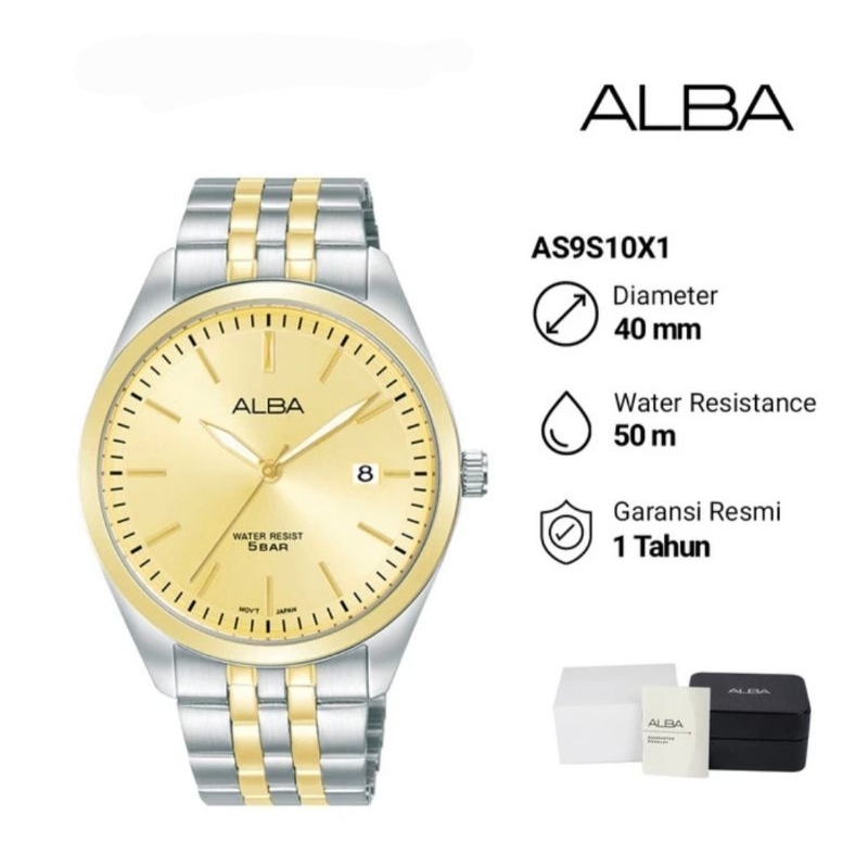 Jam Tangan Pria Alba Prestige AS9S10X1 Original Garansi Resmi