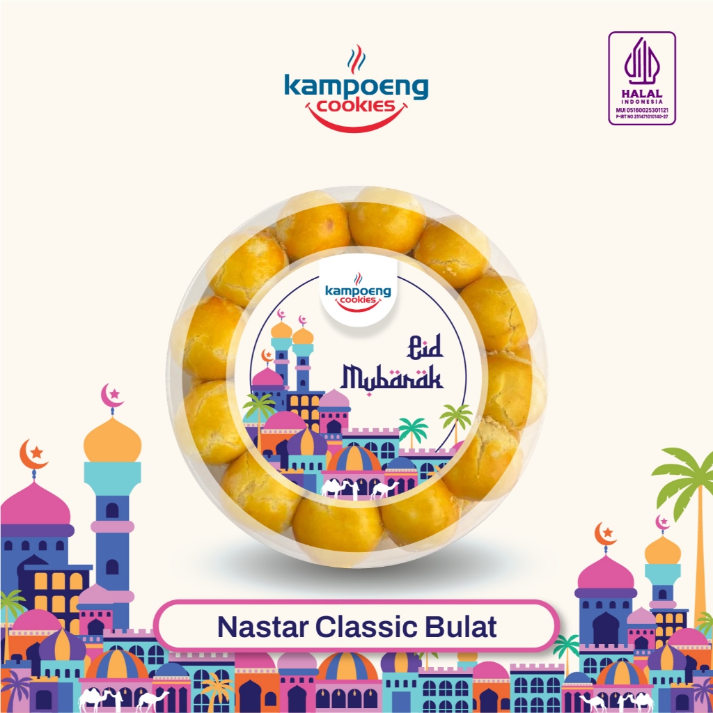 

Kue Kering Nastar Bulat Premium Kampoeng Cookies Lebaran Berat 500 gr