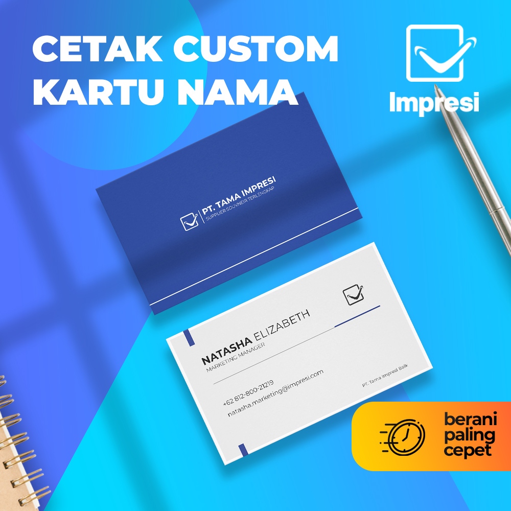 

Cetak Kartu Nama 1 sisi atau 2 Sisi, Cetak Kartu Nama Custom, Proses Singkat