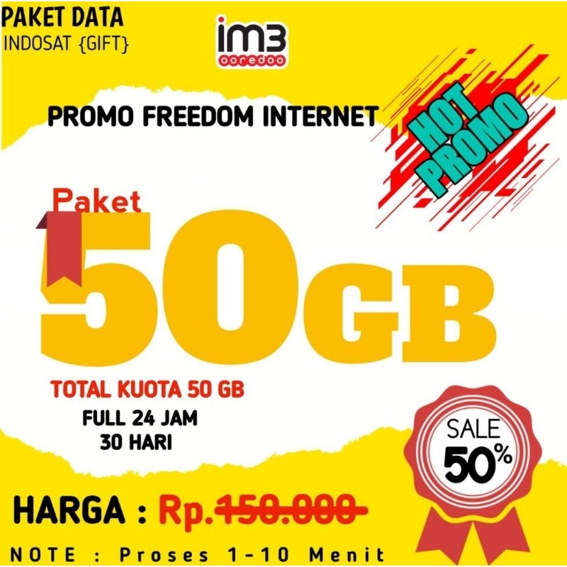 Kuota Indosat | Paket Indosat | Paket Data Indosat 24 Jam Full Internet 30 Hari | Tanpa cek nomor
