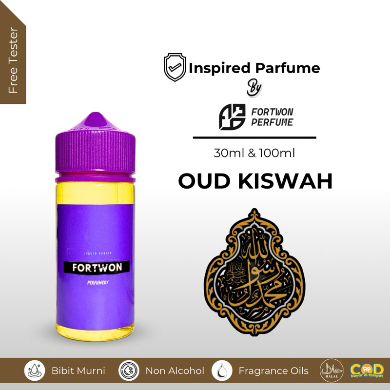 Oud Kiswah Parfum Bibit Tetes Saudi Non Alkohol 100ml Concentrated
