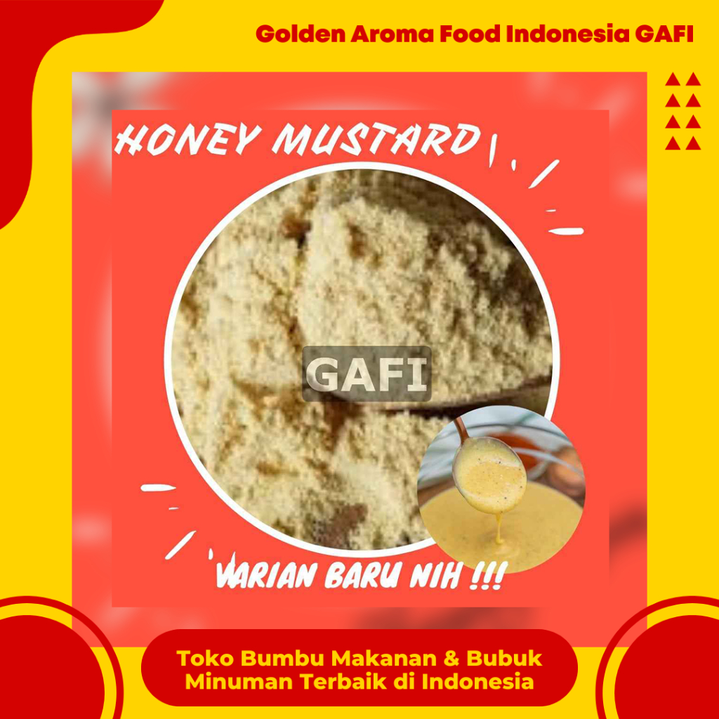

[TERMURAH] Bumbu Tabur HONEY MUSTARD 1 KG untuk keripik dan snak makanan ringan HALAL MURAH INSTAN