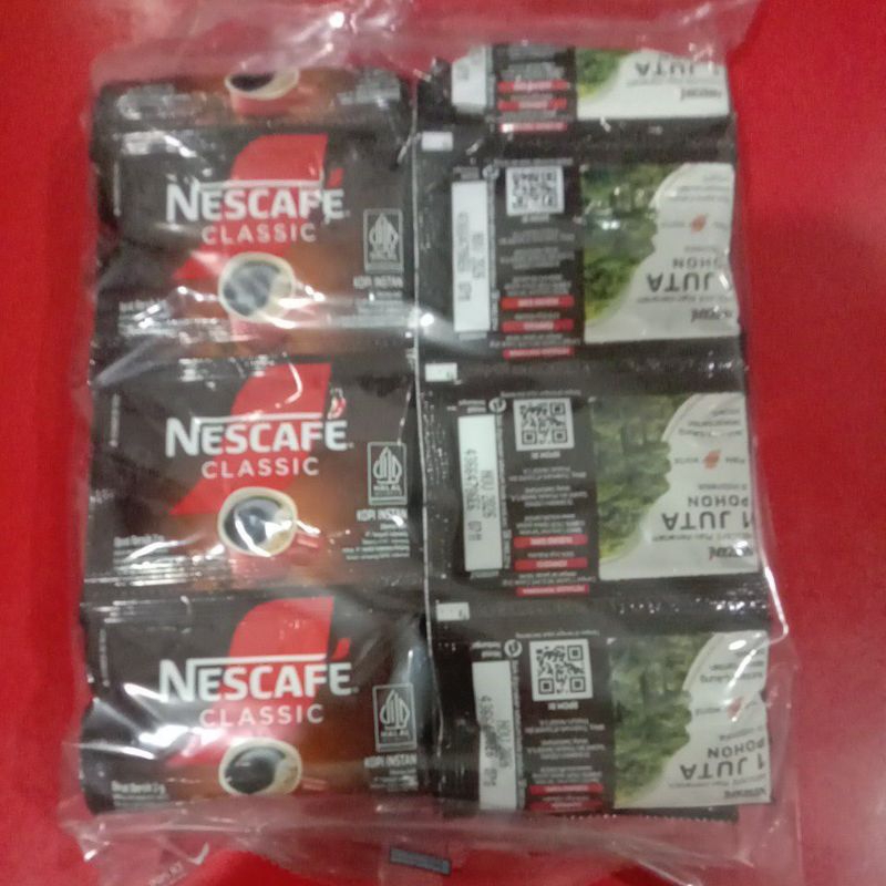 

kopi nescafe classic sachet 2 gram (1 pak isi 60 sachet @ 2 gram)