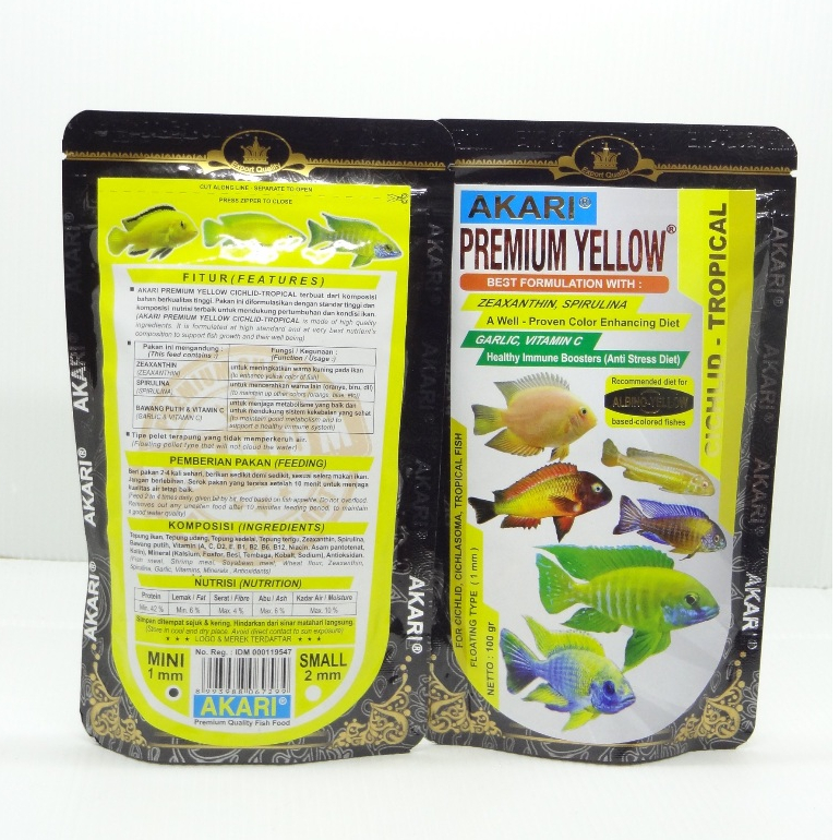 AKARI Pelet Premium Yellow 100 gram