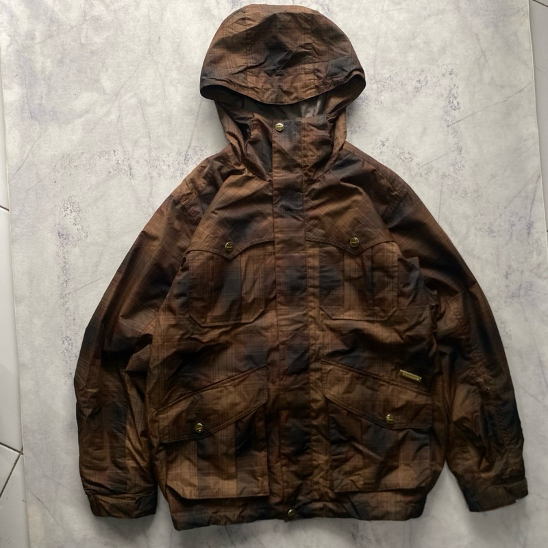 Snowboard Outdoor Jackey KISSMARK Japan (tartan brown)