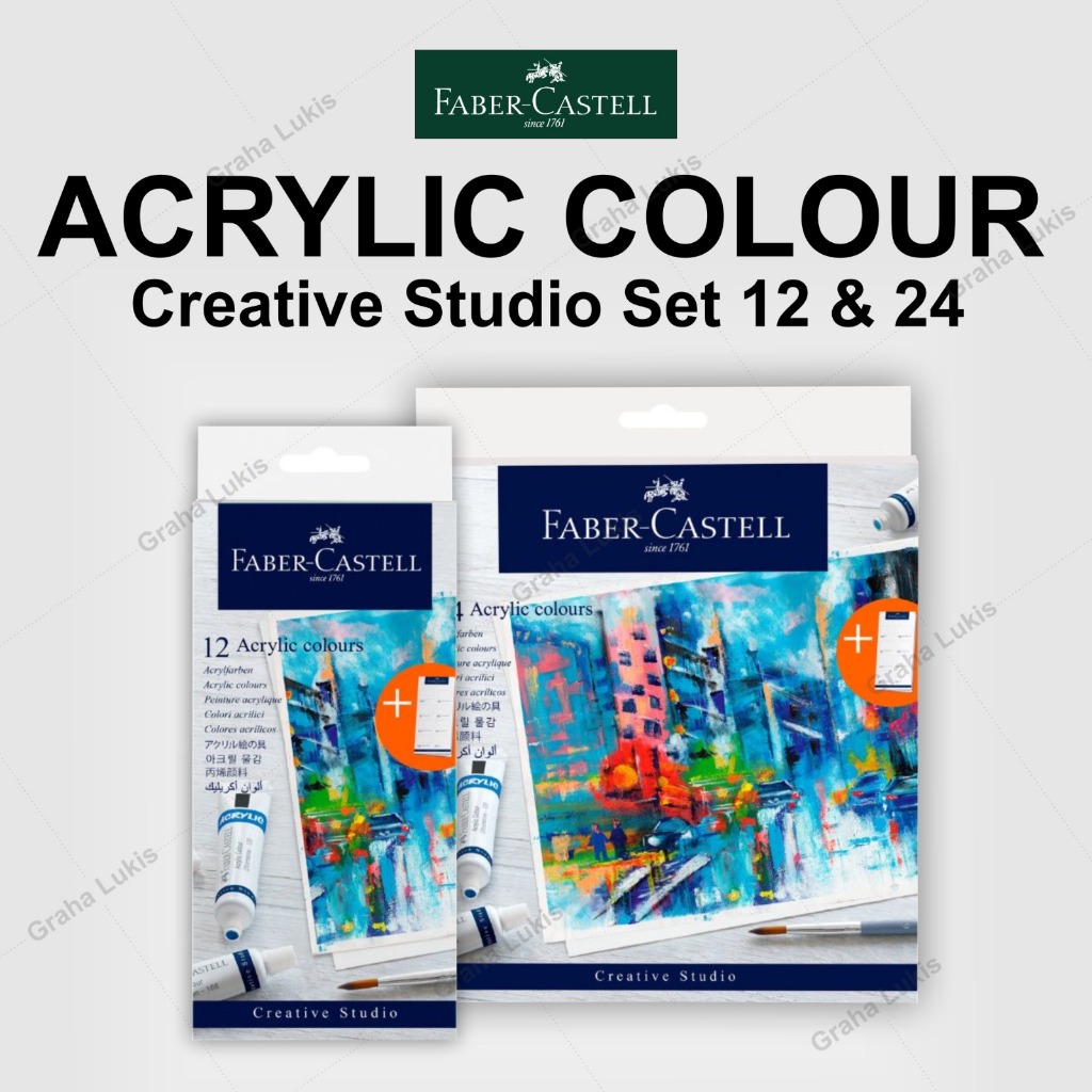 

Faber Castell CREATIVE Studio ACRYLIC COLOURS Set 12 / 24
