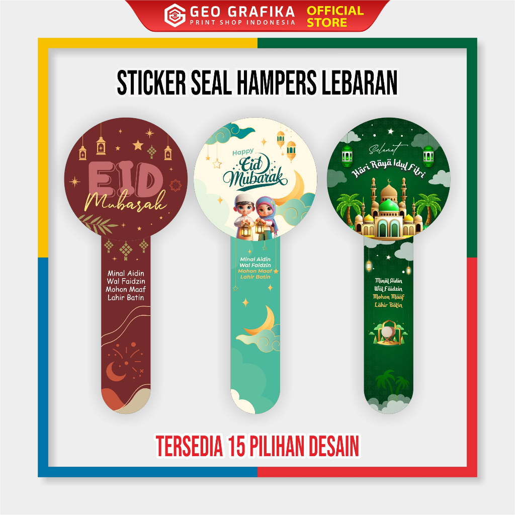 

Stiker Seal Hamper Toples Lebaran Idul fitri - Geo Grafika