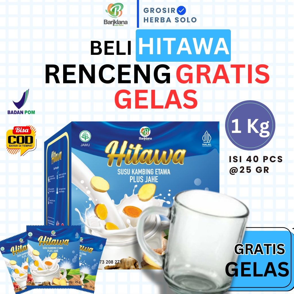 

[BISA COD + GARANSI] [GRATIS GELAS] Hitawa Susu Kambing Plus Jahe | Mengobati Nyeri Sendi dan Tulang | Menghambat Osteoporosis