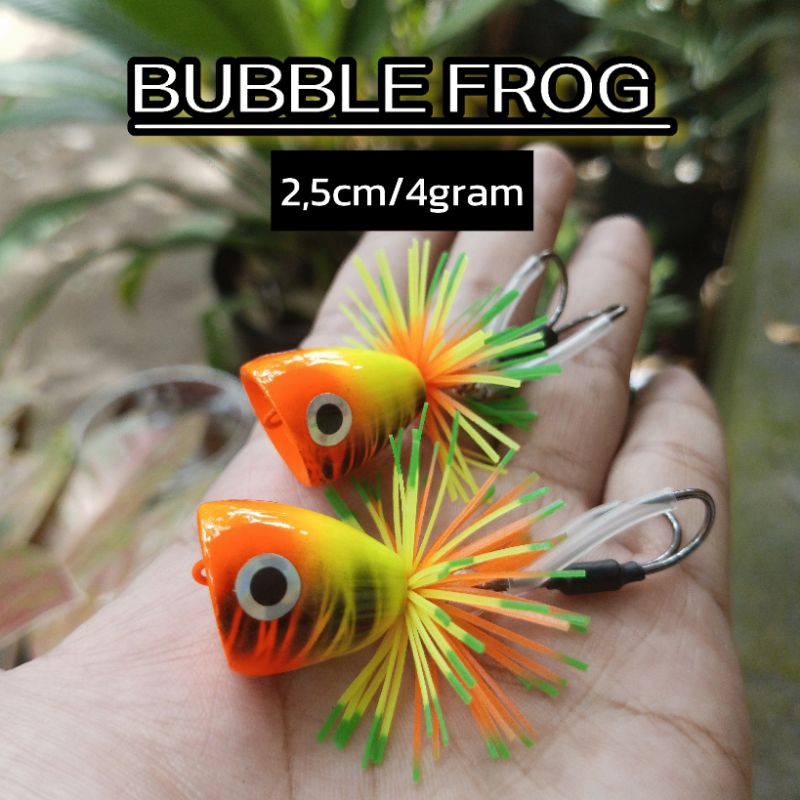 UMPAN CASTING LURE BUBBLE FROG 2.5CM 4GRAM JUMP FROG JAWS FROG