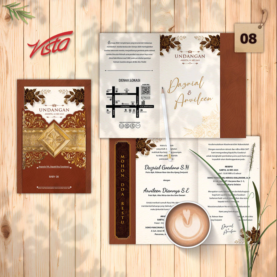 Undangan Blangko Hardcover Amplop Baby Card 08-09-10-11-12-13-14