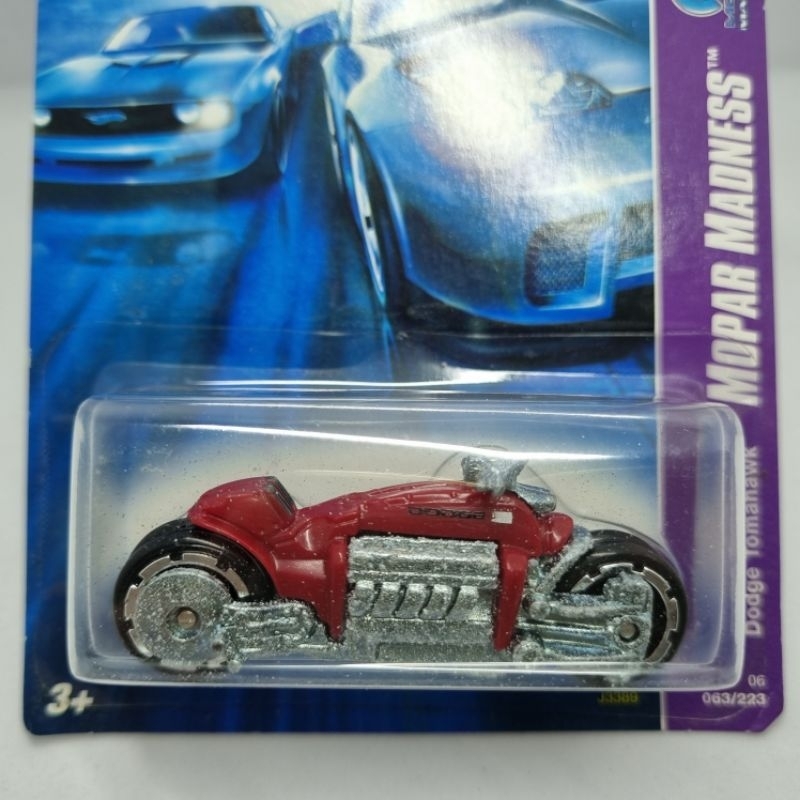 Diecast Hotwheels Motor 1:64 DODGE TOMAHAWK