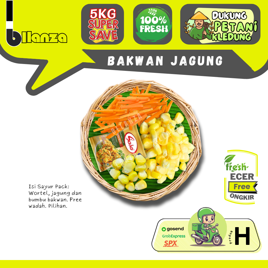 

Bllanza | Bakwan Jagung 1 / 2 Pack — Sayur Pack — Sahabat Makan Sayur ECER (H)