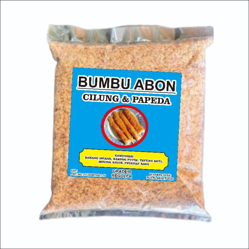 Sajiandapur Grade B 1Kilo Bumbu Abon Cilung Papeda Cireng Isi Dll Panir Cilung Reguler