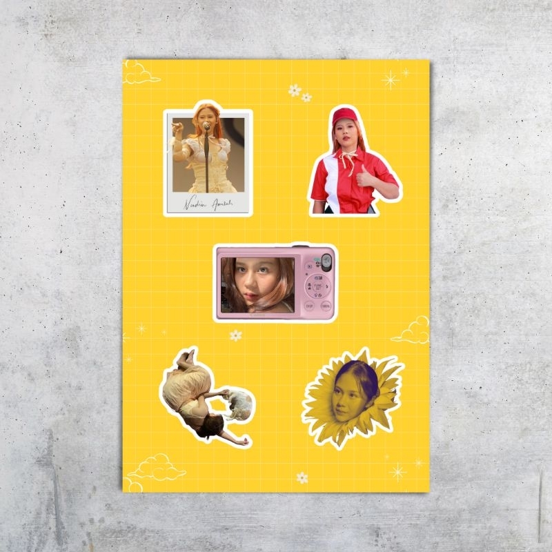 

Unofficial Sticker Pack Nadin Amizah, Ukuran A6