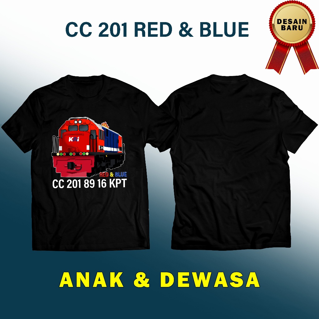 KAOS CC 201 RED & BLUE SUMATERA | Iman Zto