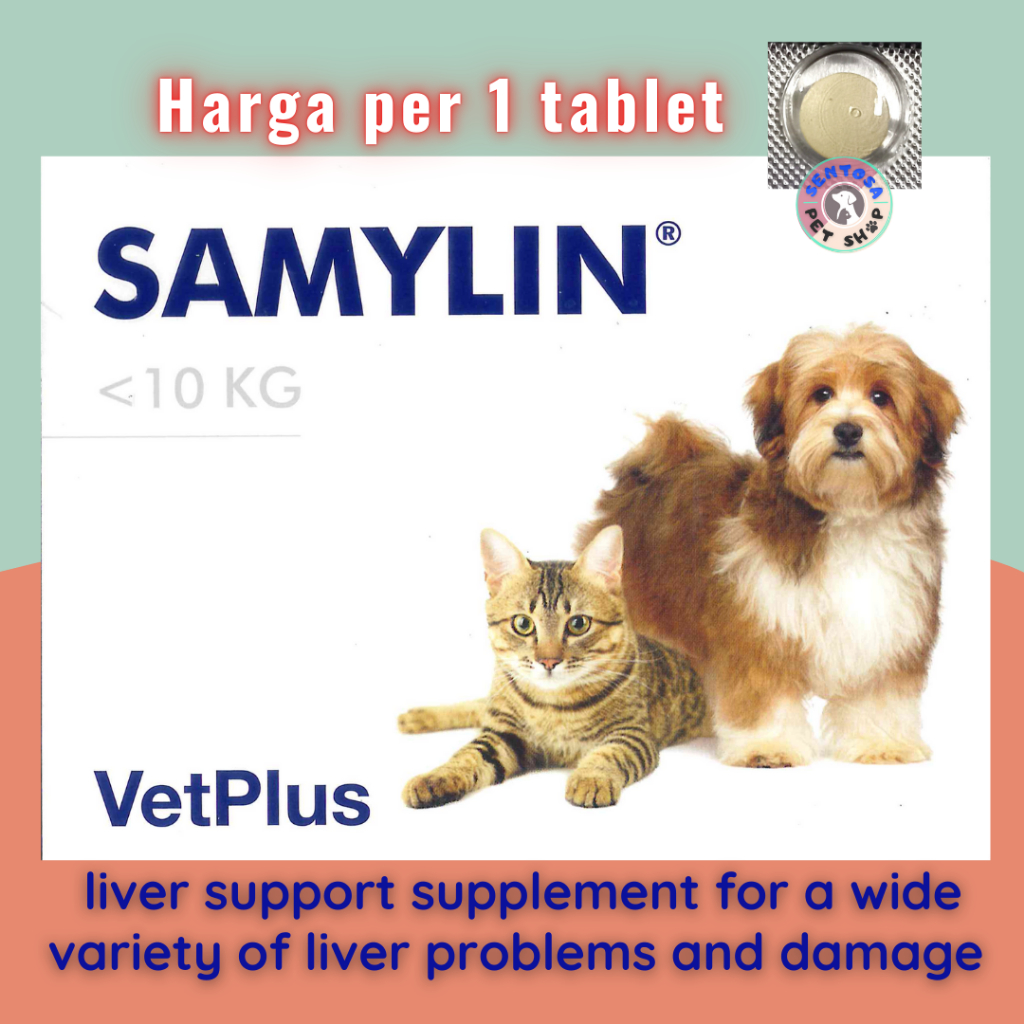 Samylin Small Breed - obat liver untuk kucing & anjing (1 tablet)