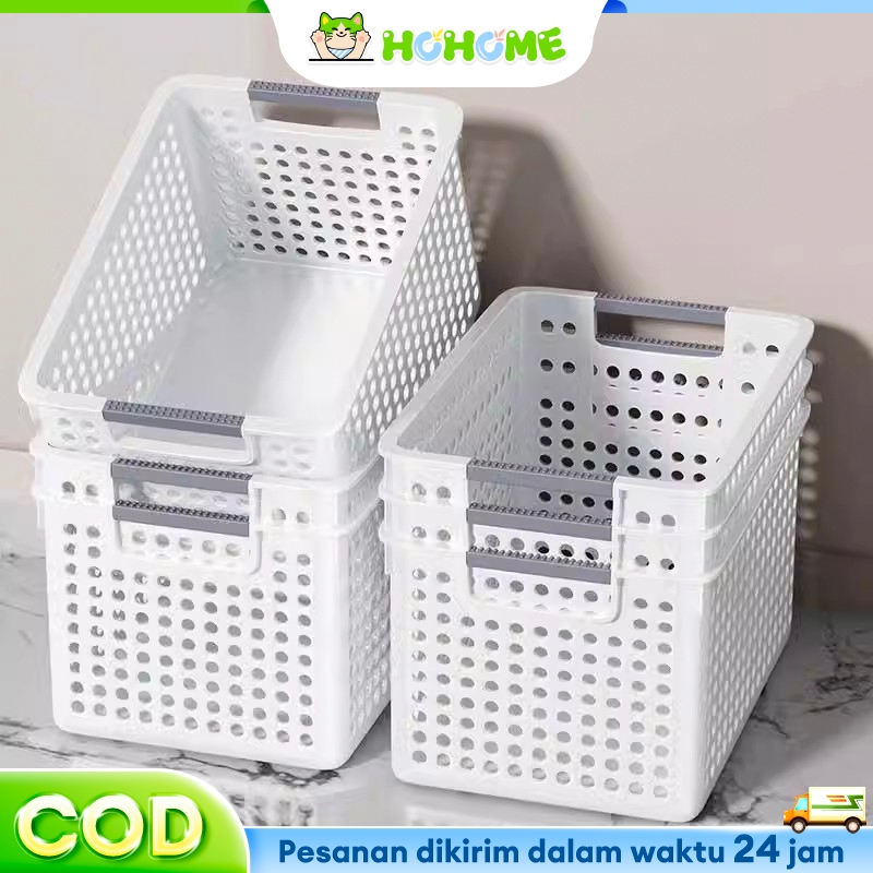 HOhome Keranjang penyimpanan/keranjang penyimpanan plastik/keranjang penyimpanan multi -fungsi