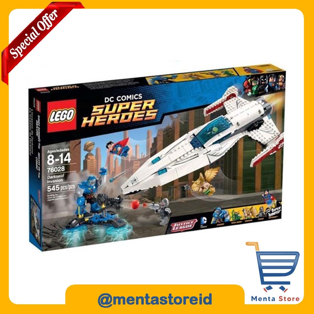 LEGO Super Heroes # 76028 Darkseid Invasion Superman Cyborg Canon City