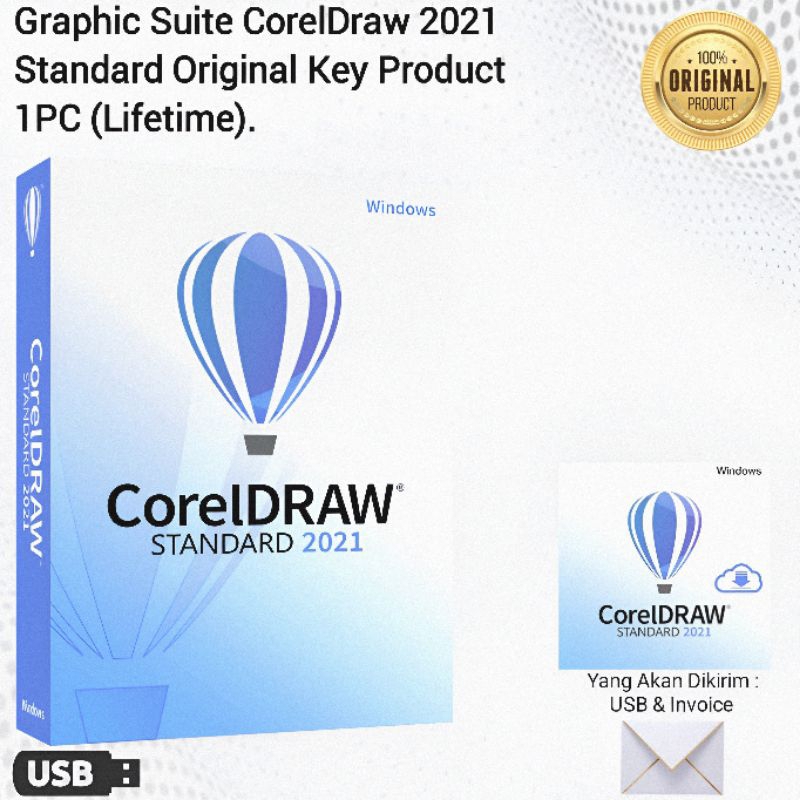 CorelDraw Standard 2021 Original Product Key Lisensi (Lifetime)