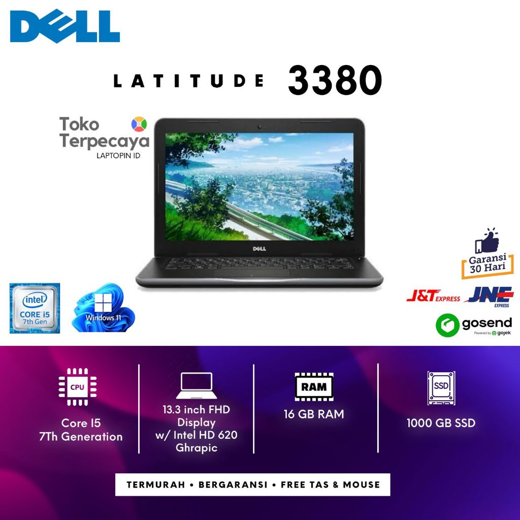 LAPTOP GAMING DELL LATITUDE 5480 5490 5580 E5470 E5570 7400 Core i5 i7 - 16GB RAM - 256GB SSD - ORIG