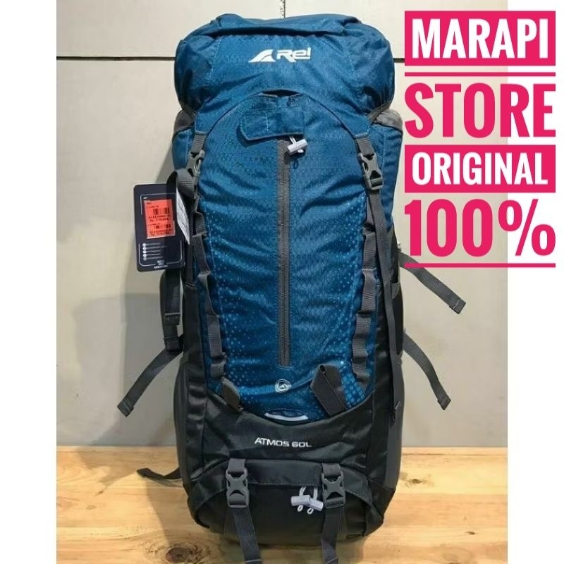 Tas Gunung /Carrier Rei Atmos 60 Liter Ori100% +Raincover