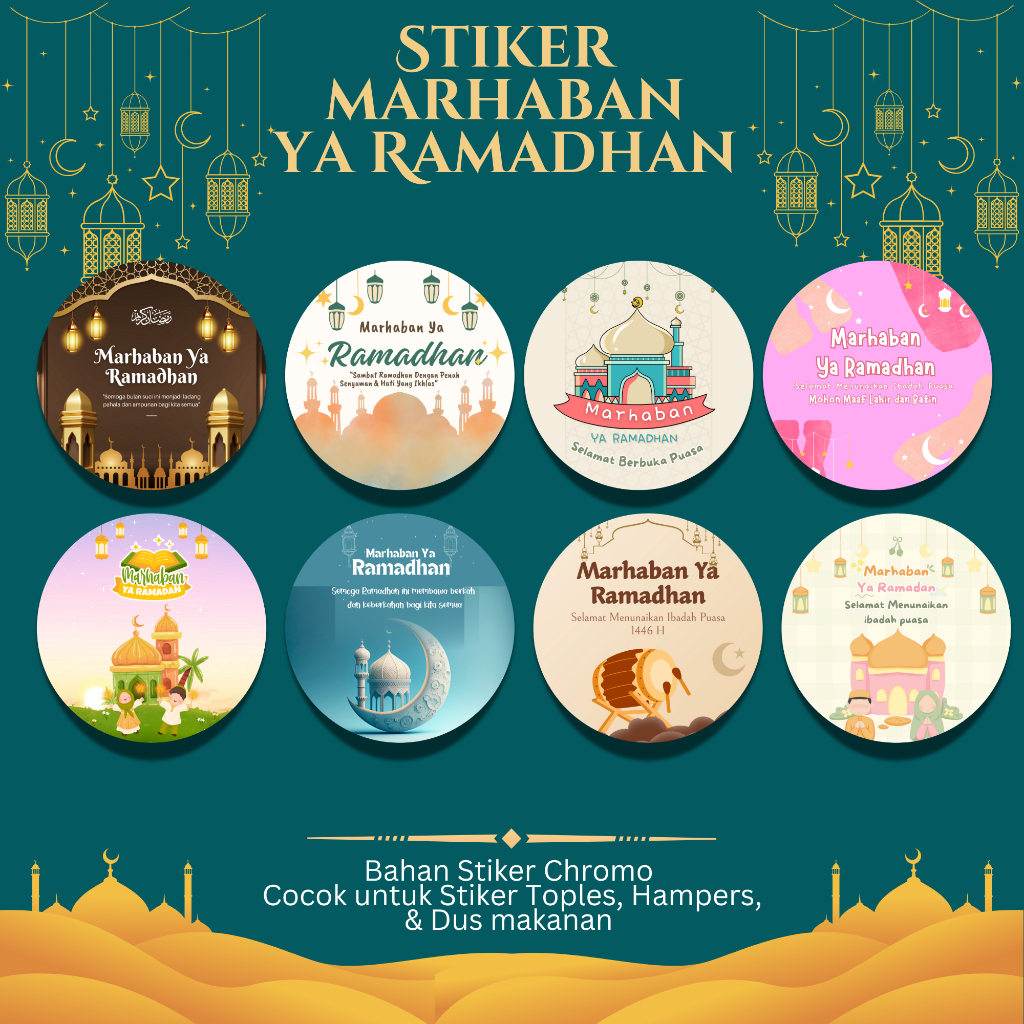 

Stiker Marhaban Ya Ramadhan bulat/Stiker Ramadhan 1446 H/Stiker Toples Ramdhan/Stiker Hampers Ramdhan/Stiker bulat Ramadhan/Sticker Ramadhan/Sticker Takjil/Stiker Takji;