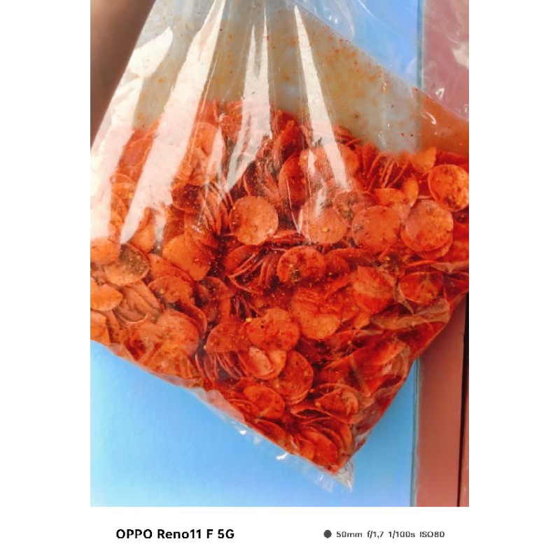 

Sosreng Sosis Goreng Pedas Daun jeruk 500gram
