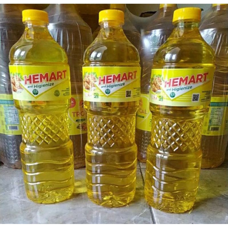 

Minyak goreng HEMART kemasan 1liter botol murah