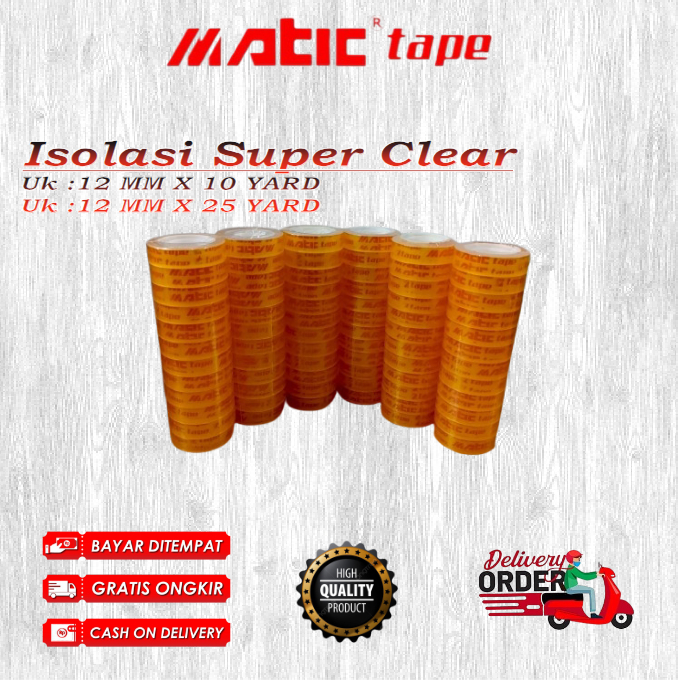 

Isolasi Super Clear Promoo - Isolasi kado - Lakban Kado - Isolasi
