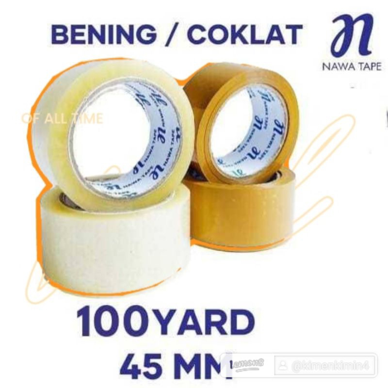 

LAKBAN BENING 45MM X 100 YARD 1 PCS TERMURAH