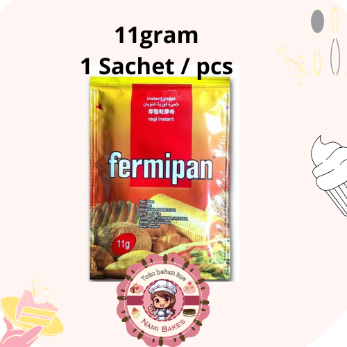 

Fermipan 11 gr per Sachet Ragi Kering Instan Gist Pengembang Roti Yeast