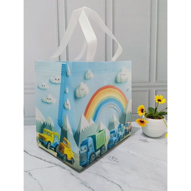 

RN Goodiebag Ulang Tahun 25x25x15 Bento[Lusinan Isi 12Pcs] - Tas Ulang Tahun Baby Dino