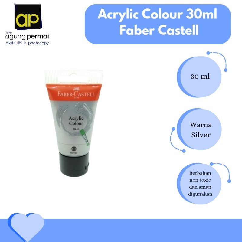 

Acrylic Colours 30ml Faber-Castell (Silver)