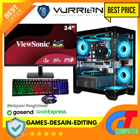 PC Gaming Fullset Ryzen 5 5600 | RX 6500 XT 4GB | DDR4 16GB | 512 Nvme