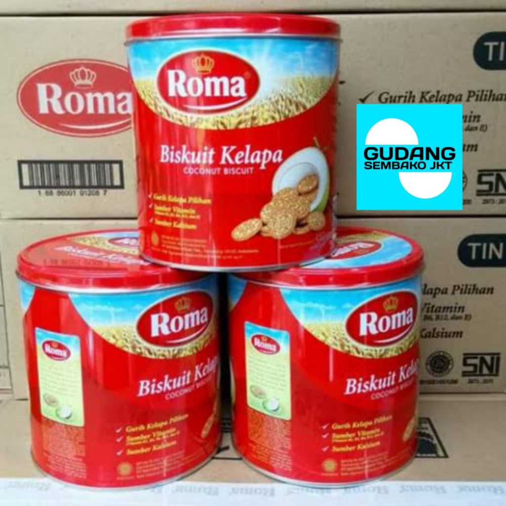 

Roma biskuit kelapa kaleng 345gr